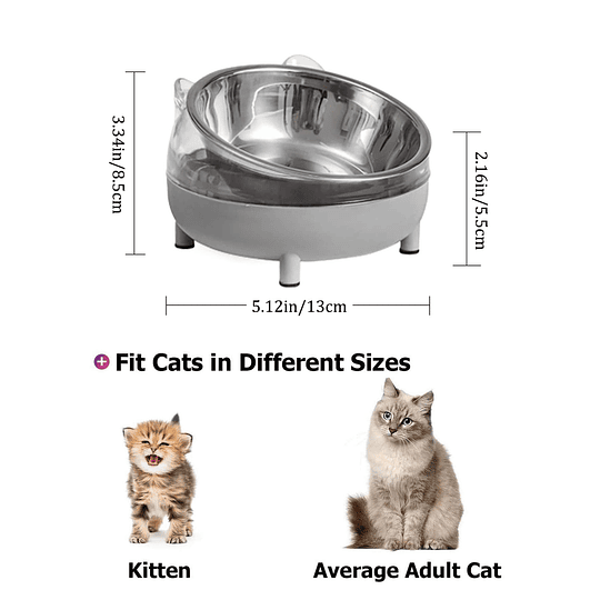 1peça Tigela para animais de estimação Design de orelha de gato