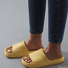 Sandálias mulher minimalista banda única sandalias