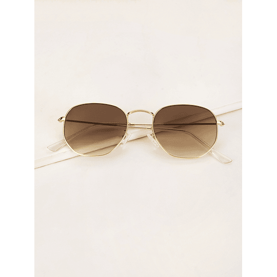 1 par Óculos da moda estrutura de metal lente colorida