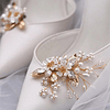 2 peças destacável sapato flor decoração de pérola artificiais glamouroso Acessórios para Sapatos de casamento