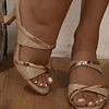 Sandálias com talão para mulheres