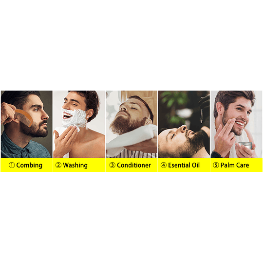 Kit barba homem 10 em 1 kit cuidado barba homem presentes para homem óleo de barba, escova para barba, pente para barba, pente para modelar e tesouras para bigode