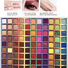 Paleta de sombras de olhos de 99 cores, paleta de sombras de olhos função de cores arco-íris, paleta de maquilhagem profissional com brilho mate, sombra em pó de cores durad...