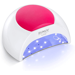 Candeeiro secador de unhas, SUNUV profissional LED UV lâmpada unhas de gel, cura luz em 4 modos para o tempo 10s, 30s, 60s e 90s