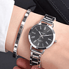 Relógio de quartzo de mão redondo de 1 peça e pulseira de 1 peça