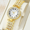 1peça decoração de strass Relógio de quartzo 5 peças Conjunto de joias