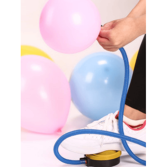 1peça Inflador de balão portátil, bomba de pé multifuncional de plástico para anel de natação de balão