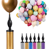 1peça 28.5*4.8cm Bomba de balão portátil aleatória Bomba de balão durável minimalista de plástico compatível com celebração de festival