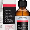 Sérum de retinol 2,5 % com ácido hialurónico, aloé vera, vitamina E, aumenta a produção de colagénio, reduz as rugas e as linhas finas