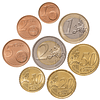 Moedas de Euro Eslovênia, Conjunto de 8 Moedas de Euro Regulares da Eslovênia de Anos Diferentes