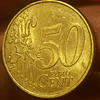 Moeda  de coleção 2002 50 Cêntimos de Euro Achado Raro