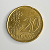 Moeda de coleção rara 2002 Itália 20 cêntimos de euro