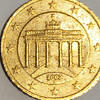 Moeda de 50 cêntimos 2002 Alemanha D Moeda de Coleção