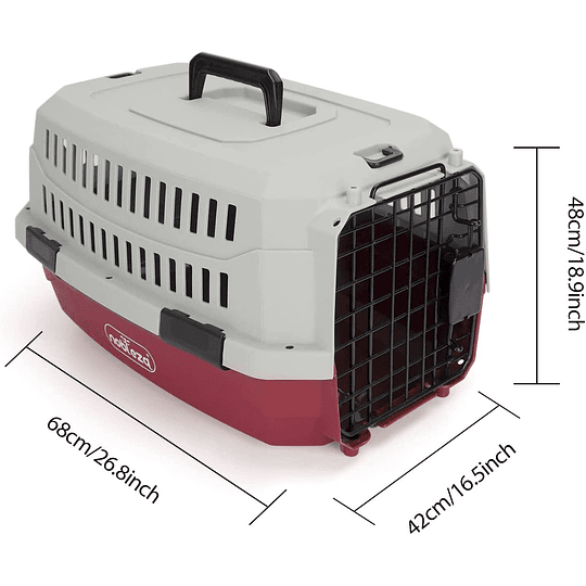 Transporte gato cão grande, transporte para gatos cão portátil e respirável, animais de estimação cães gatos acessórios, transporte de plástico 