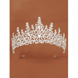 tiara de noiva com coroa de brilhantes 