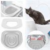 1 Set Cinza Gato Banheiro Treino Kit Reutilizável Gato Banheiro Treinador Tapete De Areia Para Gatos Banheiro Animal De Estimação Limpeza Gato Gato Para Usar Banheiro Treinador