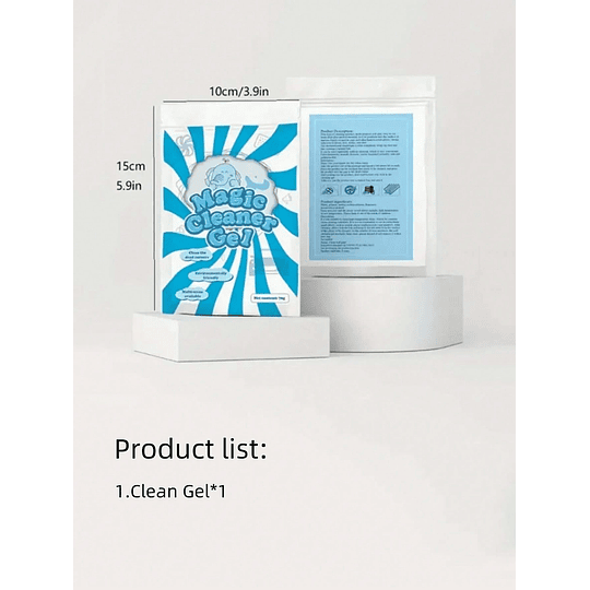 1 Peça Gel De Limpeza De Carro: Removedor Mágico De Poeira, Removedor De Cola E Limpeza De Teclado - Acessórios De Limpeza Automotiva Para Uma Condução Impecável! Acessórios Para C...