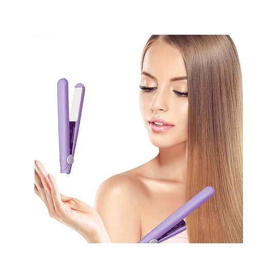 Mini Portátil 2 Em 1 Alisador De Cabelo E Modelador , Ferramenta De Modelagem De Cabelo Para Dormitório Casa Usar , Franja & Saltitante Ondulado Cabelo