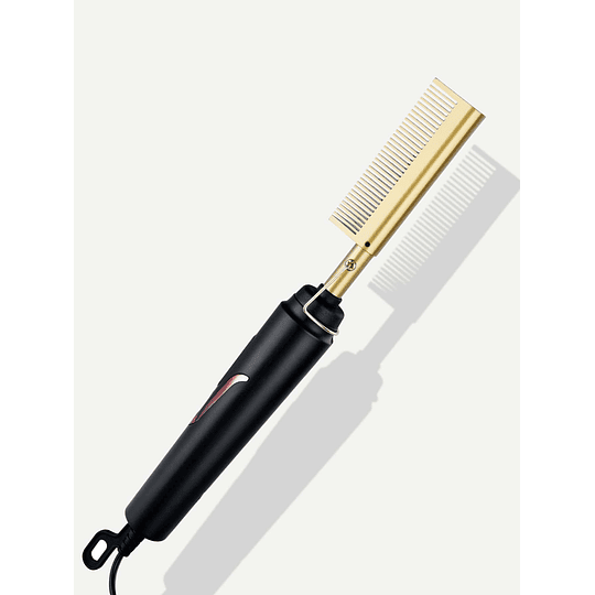 1peça Escova de cabelo multifuncional ouro portátil elétrico cabelo plástico elétrico para doméstico