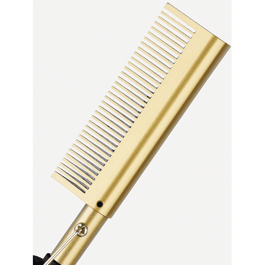 1peça Escova de cabelo multifuncional ouro portátil elétrico cabelo plástico elétrico para doméstico