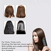 Pente De Alisamento E Modelador De Cabelo Com Íon Negativo Portátil - Escova De Cabelo Aquecida 2 Em 1 Para Cabelos Lisos E Brilhantes