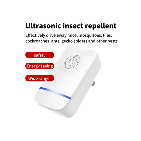 2 Peças/Conjunto Abs Ultrassônico Inseto Moderno Ultrassônico Mosquito Repelente Para Casa
