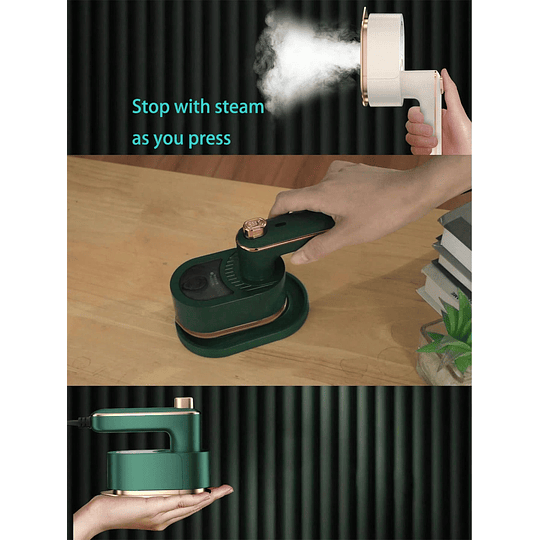 1 Peça Portátil de Mão Roupa Steamer Em Escuro Verde Cor , Dobrável E Conveniente Para Usar Em Casa E Viajando , Pode Ser Usado Para Passar Roupa Roupas