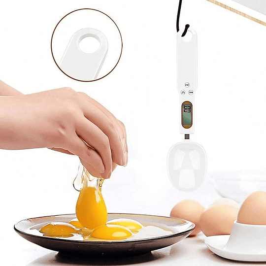 Colher De Balança De Cozinha Digital Accuweight Preto- Display Lcd De 500g/0.1g Para Medição Precisa Do Peso, Ideal Para Cozinhar E Assar