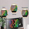 1 Peça Relógio De Projeção Digital Projetor Com Display De Led Colorido E Grande Tela, Relógio Eletrônico De Projeção Para Parede/teto Do Quarto