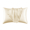 1 peça Fronha de cetim de cor sólida, capa de almofada macia com fechamento de envelope para quarto, suprimentos de cama