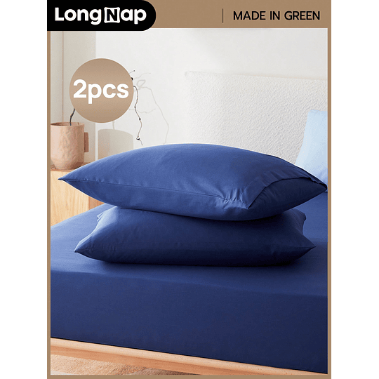 LongNap 1 peça de fronha simples extremamente macia, roupa de cama leve com uma sensação de suavidade, com Fecho de Envelope