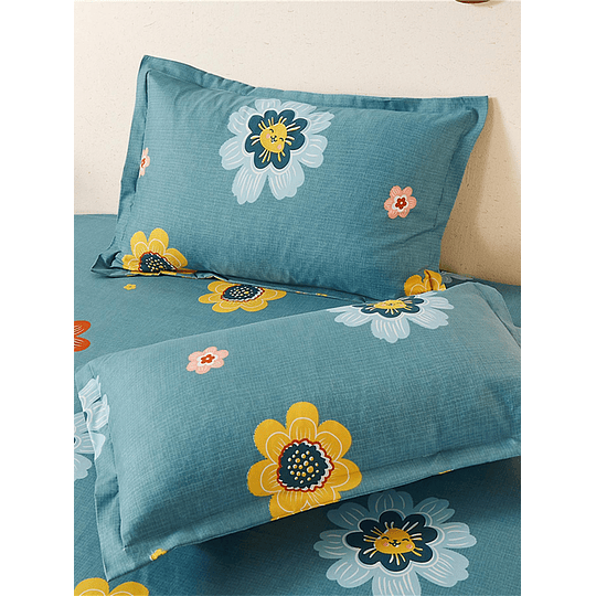 1peça estampa de flores Fronha de travesseiro sem poliéster grosso suave roupa de cama Fronha de travesseiro para doméstico