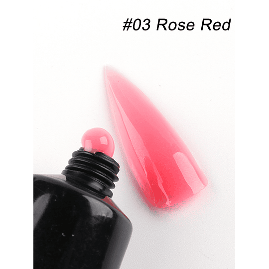 15Ml Rosa Vermelho Poli Gel Extensão De Unhas Gel Acrílico Construtor Gel Para Realce De Unhas