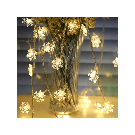 Luzes De Fio De Floco De Neve Com Bateria Para Decoração De Quarto E Festival, Decoração De Árvore De Natal E Ano Novo