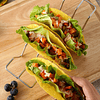 Rack de suporte para tacos de aço inoxidável, suporte rígido para comida mexicana, concha macia em forma de onda, ferramenta para cozinha, exibição de comida para restaurante