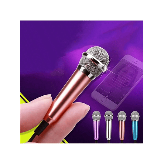 1 Peça Mini Microfone De Áudio De Discurso De Estúdio Estéreo Portátil De 3,5mm Para Telefone/notebook Acessórios De Mesa De Telefone