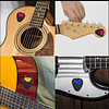 5 Peças Guitarra Suportes Rápido Armazenar Autoadesivo Triângulo Plástico Estojos