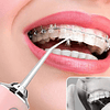 1peça abs dente moderno elétrico dente flosser para casa
