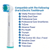 8 peças/conjunto limpar Escova dental cabeça compatível com oral b Escova de dentes elétrica