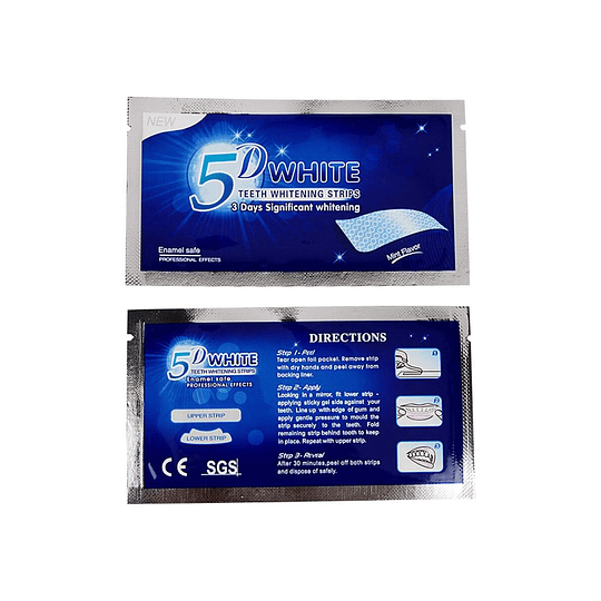 7-14 Peças Patches De Clareamento De Dentes 5D Branco Deslumbrante