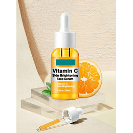 1 Garrafa De Soro De Vitamina C Laranja Essência Hidratante Clareadora, Tom De Pele Iluminador