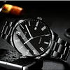 1 Peça Homens Ponteiro Redondo Relógio De Quartzo Com Data & 1 Peça Bracelete