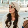 Mulheres Versátil Cor Sólida Proteção De Orelha Inverno Quente Chapéu De Malha, Leve À Prova De Vento Chapéu Sem Aba De Viagem
