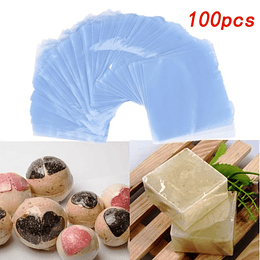 100pcs PVC Filme Termoencolhível Embalagem, Saco de Armazenamento, Saco de Embalagem Selado para Varejo, Saco de Plástico Transparente, Saco de Embalagem Cosmética de Presente