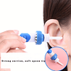 Limpador de cera de ouvido elétrico, conjunto de colher de ouvido a vácuo indolor, limpador de ouvido em espiral, sucção automática de cera de ouvido