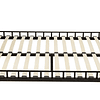 Estrutura de cama metálica com base de ripas - Vários modelos - (140x200cm, preto)