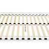 Estrutura de cama metálica com base de ripas - Vários modelos - (180x200cm, preto)