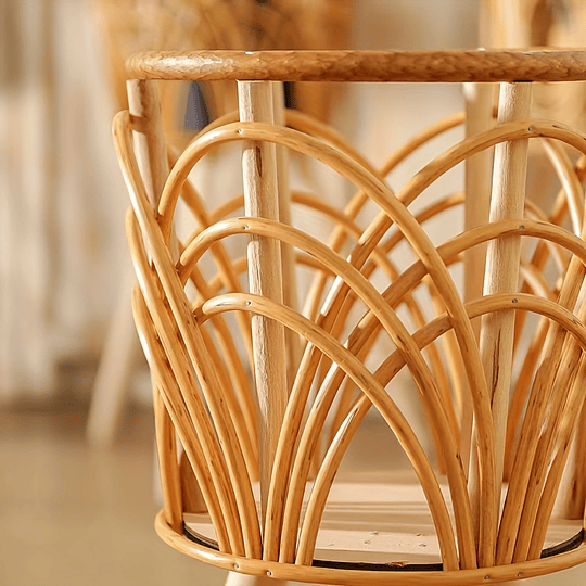 1 unidade, vasos de flores tecidos imitação de rattan rack de flores triângulo sala de estar piso esqueleto rack de flores varanda cesta de flores de bambu plantas internas