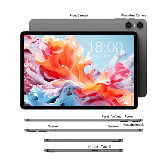 Teclast P30T Tablet 2020 mais recente Android 14 10,1 polegadas, 4 GB de RAM + 128 GB de ROM com 1 TB de expansão Tablet PC, tablets 2 em 1 com teclado, capa Teclast, película protectora, rato sem fio