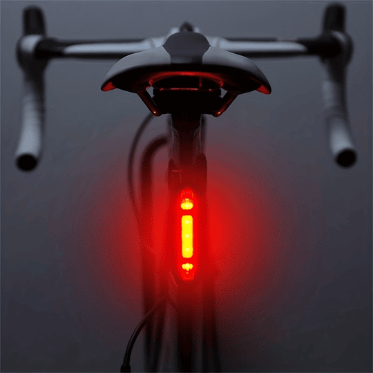 Luz traseira de bicicleta LED recarregável USB - 4 modos intermitentes para segurança e visibilidade - Luz traseira de bicicleta de montanha e estrada para andar e andar de bicicleta